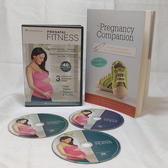 Prenatal FITNESS DVDs/The Pregnancy Companion Book - Picture 1 of 9